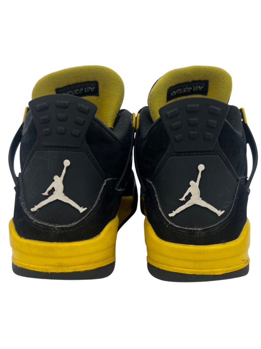 Air Jordan 4 Retro Thunder Black & Tour Yellow Sneakers | Men's 7 Collectable - Picture 7 of 16